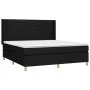 Box spring bed with black fabric mattress 160x200 cm by , Beds and slatted bases - Ref: Foro24-3132083, Price: 638,42 €, Disc...