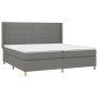 Boxspringbett mit dunkelgrauer Stoffmatratze 200x200 cm von , Betten und Lattenroste - Ref: Foro24-3132178, Preis: 624,23 €, ...