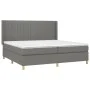 Boxspringbett mit dunkelgrauer Stoffmatratze 200x200 cm von , Betten und Lattenroste - Ref: Foro24-3132178, Preis: 634,60 €, ...