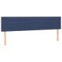 Box spring bed with mattress and LED blue fabric 160x200 cm by , Beds and slatted bases - Ref: Foro24-3133811, Price: 475,75 ...
