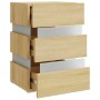 Bedside table LED light Sonoma engineered wood 45x35x67 cm by vidaXL, Nightstands - Ref: Foro24-326843, Price: 122,06 €, Disc...
