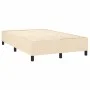 Box spring bed with mattress and LED cream fabric 120x200 cm by , Beds and slatted bases - Ref: Foro24-3135026, Price: 427,06...