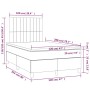 Box spring bed with mattress and LED cream fabric 120x200 cm by , Beds and slatted bases - Ref: Foro24-3135026, Price: 438,19...