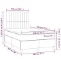 Box spring bed with mattress and LED cream fabric 120x200 cm by , Beds and slatted bases - Ref: Foro24-3135026, Price: 427,06...