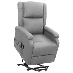 Sillón de masaje elevable tela gris claro de vidaXL, Sillones de masaje eléctricos - Ref: Foro24-329709, Precio: 379,72 €, De...