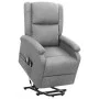 Sillón de masaje elevable tela gris claro de vidaXL, Sillones de masaje eléctricos - Ref: Foro24-329709, Precio: 379,72 €, De...