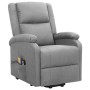 Liftable massage chair light gray fabric by vidaXL, Electric massage chairs - Ref: Foro24-329709, Price: 386,98 €, Discount: %