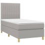 Cama box spring colchón y luces LED tela gris claro 80x200 cm de , Camas y somieres - Ref: Foro24-3135549, Precio: 315,36 €, ...