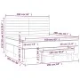 Box spring bed with light gray fabric mattress 160x200 cm by , Beds and slatted bases - Ref: Foro24-3136685, Price: 589,63 €,...