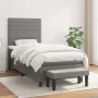 Box spring bed with dark gray fabric mattress 80x200 cm by , Beds and slatted bases - Ref: Foro24-3136630, Price: 356,95 €, D...