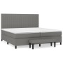 Cama box spring con colchón tela gris oscuro 200x200 cm de , Camas y somieres - Ref: Foro24-3136782, Precio: 728,42 €, Descue...