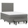 Box spring bed with dark gray fabric mattress 120x200 cm by , Beds and slatted bases - Ref: Foro24-3136742, Price: 449,09 €, ...