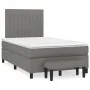 Box spring bed with dark gray fabric mattress 120x200 cm by , Beds and slatted bases - Ref: Foro24-3136742, Price: 426,36 €, ...