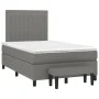 Box spring bed with dark gray fabric mattress 120x200 cm by , Beds and slatted bases - Ref: Foro24-3136742, Price: 426,36 €, ...