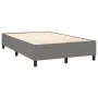 Box spring bed with dark gray fabric mattress 120x200 cm by , Beds and slatted bases - Ref: Foro24-3136742, Price: 426,36 €, ...