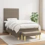 Box spring bed with taupe gray fabric mattress 80x200 cm by , Beds and slatted bases - Ref: Foro24-3137193, Price: 382,78 €, ...