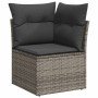 Conjunto de sofá de jardín 11 pcs Gris Gris oscuro en Sofás de exterior | Comprar online en Foro24