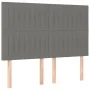 Box spring bed with dark gray fabric mattress 140x190 cm by , Beds and slatted bases - Ref: Foro24-3137310, Price: 558,17 €, ...