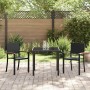 Conjunto de Comedor de Jardín 3 pcs Negro Poliratán en Conjuntos de jardín | Comprar online en Foro24
