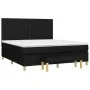 Box spring bed with black fabric mattress 160x200 cm by , Beds and slatted bases - Ref: Foro24-3137327, Price: 619,41 €, Disc...