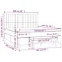 Box spring bed with black fabric mattress 160x200 cm by , Beds and slatted bases - Ref: Foro24-3137327, Price: 619,41 €, Disc...