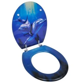 MDF WC toilet seat with dolphin cover by vidaXL, Toilet and bidet seats - Ref: Foro24-140806, Price: 40,72 €, Discount: %