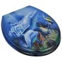 MDF WC toilet seat with dolphin cover by vidaXL, Toilet and bidet seats - Ref: Foro24-140806, Price: 40,72 €, Discount: %