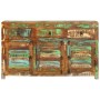 Aparador de madera maciza reciclada 110x35x65 cm