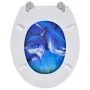 MDF WC toilet seat with dolphin cover by vidaXL, Toilet and bidet seats - Ref: Foro24-140806, Price: 40,72 €, Discount: %