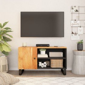 Mueble de TV madera acacia y madera contrachapada 80x33x46 cm en Muebles TV | Comprar online en Foro24