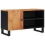 Mueble de TV madera acacia y madera contrachapada 80x33x46 cm