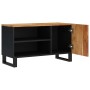 Mueble de TV madera acacia y madera contrachapada 80x33x46 cm