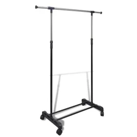 Adjustable clothes rack 4 wheels 1 bars by vidaXL, Dresser Organizers and Bar Hangers - Ref: Foro24-50259, Price: 26,57 €, Di...