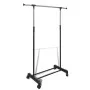 Adjustable clothes rack 4 wheels 1 bars by vidaXL, Dresser Organizers and Bar Hangers - Ref: Foro24-50259, Price: 26,57 €, Di...