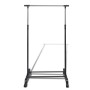 Adjustable clothes rack 4 wheels 1 bars by vidaXL, Dresser Organizers and Bar Hangers - Ref: Foro24-50259, Price: 27,07 €, Di...