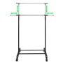Adjustable clothes rack 4 wheels 1 bars by vidaXL, Dresser Organizers and Bar Hangers - Ref: Foro24-50259, Price: 27,07 €, Di...
