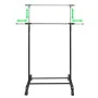 Verstellbarer Kleiderständer, 4 Rollen, 1 Stange von vidaXL, Kommoden-Organizer und Bar-Kleiderbügel - Ref: Foro24-50259, Pre...