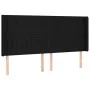 Box spring bed mattress and LED lights black fabric 160x200 cm by , Beds and slatted bases - Ref: Foro24-3139047, Price: 596,...