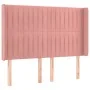Box spring bed with mattress and LED pink velvet 140x200 cm by , Beds and slatted bases - Ref: Foro24-3139690, Price: 496,67 ...