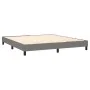 Box spring bed with dark gray fabric mattress 160x200 cm by , Beds and slatted bases - Ref: Foro24-3140226, Price: 510,10 €, ...