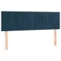 Box spring bed with dark blue velvet mattress 140x190 cm by , Beds and slatted bases - Ref: Foro24-3141423, Price: 410,06 €, ...