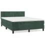 Box spring bed with dark green velvet mattress 140x200 cm by , Beds and slatted bases - Ref: Foro24-3141428, Price: 436,51 €,...