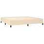 Box spring bed with cream fabric mattress 200x200 cm by , Beds and slatted bases - Ref: Foro24-3141966, Price: 622,52 €, Disc...
