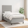 Box spring bed with light gray fabric mattress 80x200 cm by , Beds and slatted bases - Ref: Foro24-3141809, Price: 316,60 €, ...