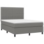 Boxspringbett mit dunkelgrauer Stoffmatratze 140x190 cm von , Betten und Lattenroste - Ref: Foro24-3141930, Preis: 538,92 €, ...
