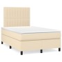 Box spring bed with cream fabric mattress 120x200 cm by , Beds and slatted bases - Ref: Foro24-3141926, Price: 432,16 €, Disc...