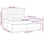 Boxspringbett mit schwarzer Stoffmatratze 160x200 cm von , Betten und Lattenroste - Ref: Foro24-3141947, Preis: 574,98 €, Rab...