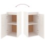 Muebles para TV 6 piezas madera maciza de pino blanco