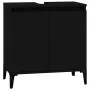 Juego de muebles de baño 3 pzas madera contrachapada negro de , Muebles de baño - Ref: Foro24-3185590, Precio: 189,64 €, Desc...