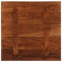 Tablero de mesa cuadrado madera maciza reciclada 40x40x2,5 cm